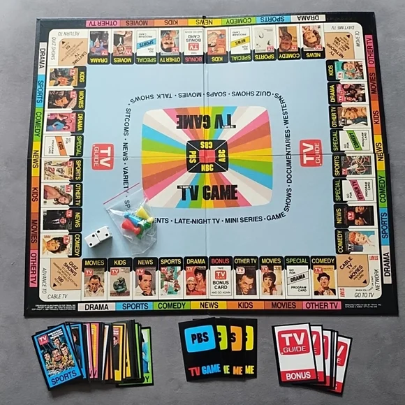 Vtg 1984 TV Guide Trivia Board Game- Complete - Picture 5 of 7